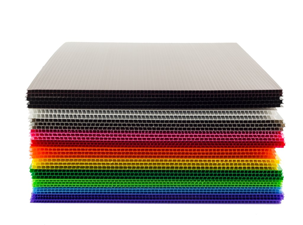 colorful corrugated plastic sheets