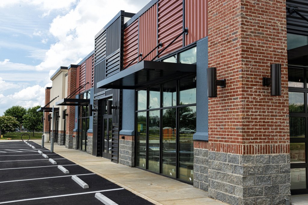 shopping strip center
